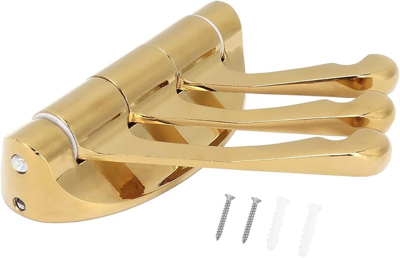 Foldable Rotatable Gold Wall Hook Space Saving For Bathroom Bedroom Living Room - Image 2