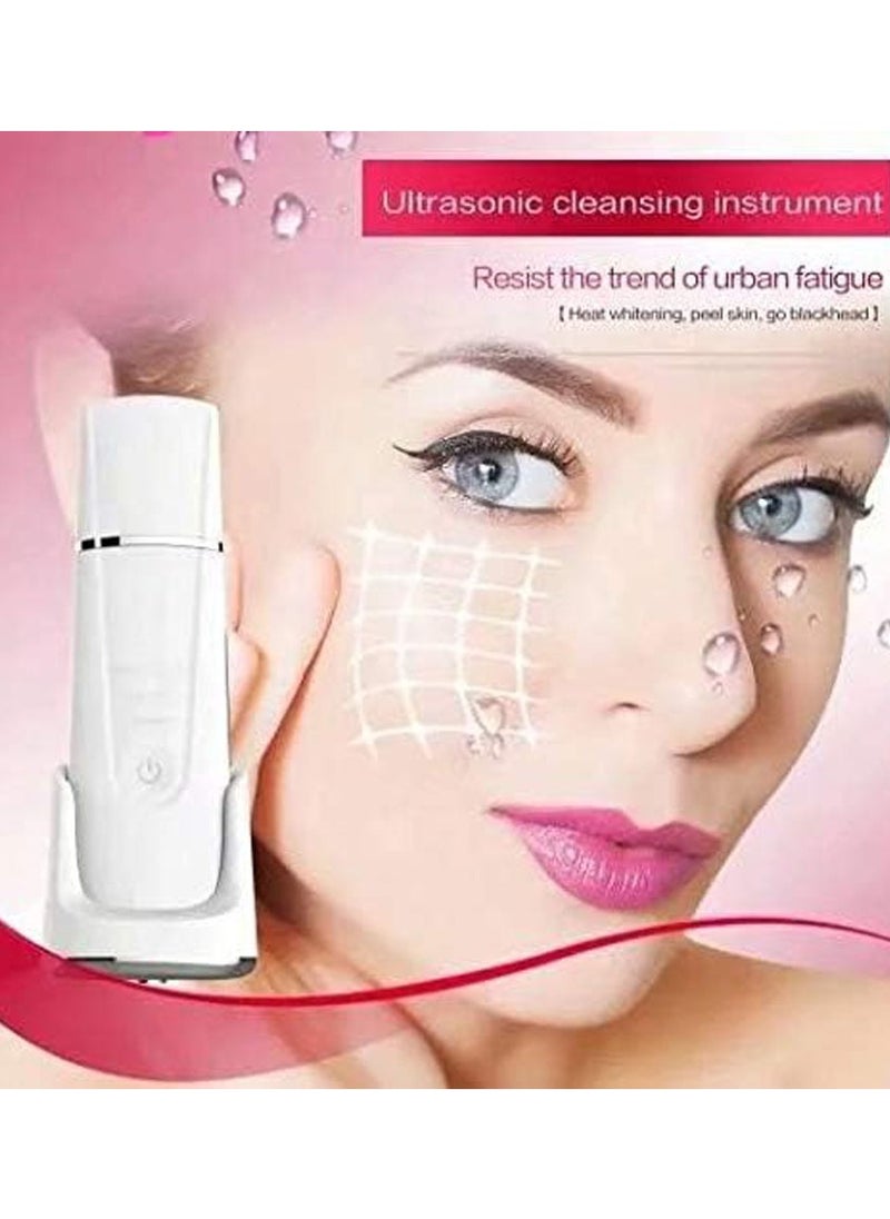 General Face Exfoliator High Frequency Facial Machine Face Massager Microdermabrasion Machine Sonic Scrubber Dead Skin Remover,Sonic & EMS & Ions & Wireless  - Image 2