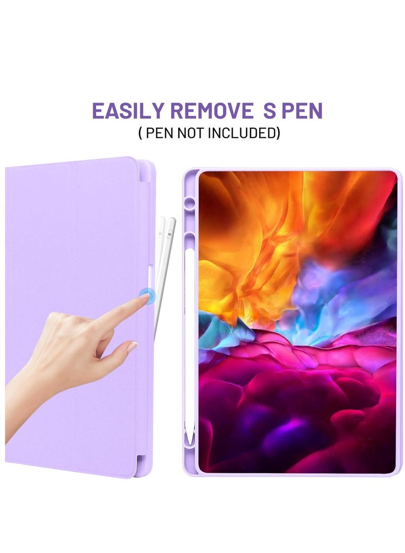 MUNTAQI Case for Samsung Galaxy Tab A9+ / A9 Plus 11 Inch 2023 – Thin Folio Stand Tablet Protective Case | Multi-Angle Viewing | Auto Wake/Sleep Function | Lightweight, Slim & Durable Design | Purple - Image 2