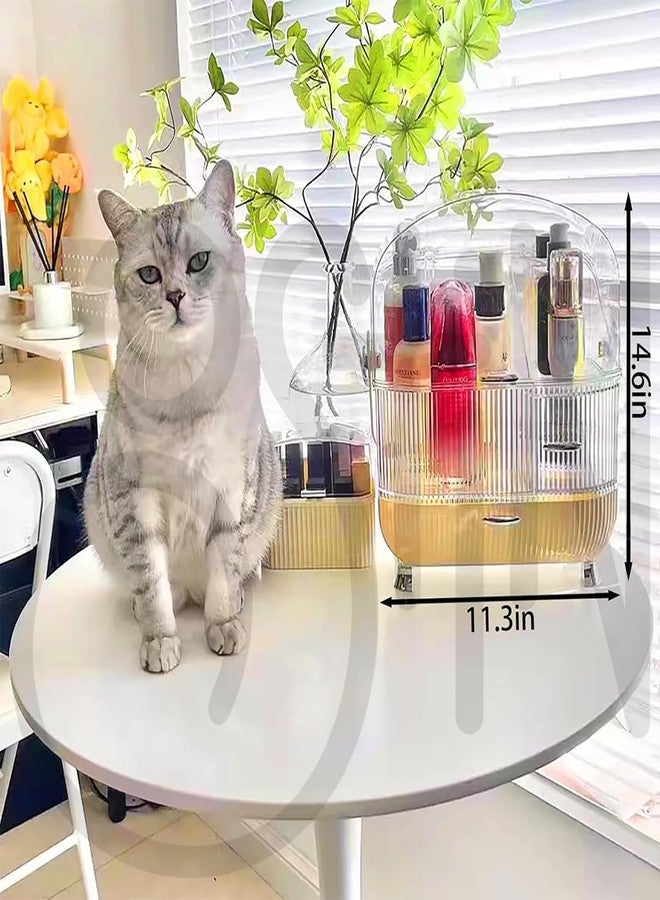 Overa Prepared Makeup Organizer, Waterproof and Dustproof Bathroom Organizer, Large Capacity Bathroom Organizer, Skincare Makeup Organizers and Storage, for Bedrooms, Dressers, Bathrooms. - Image 2