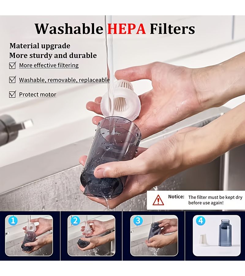 20pcs Handheld Car Vacuum Cleaner Filter HEPA Non-Woven Fabric - Image 5