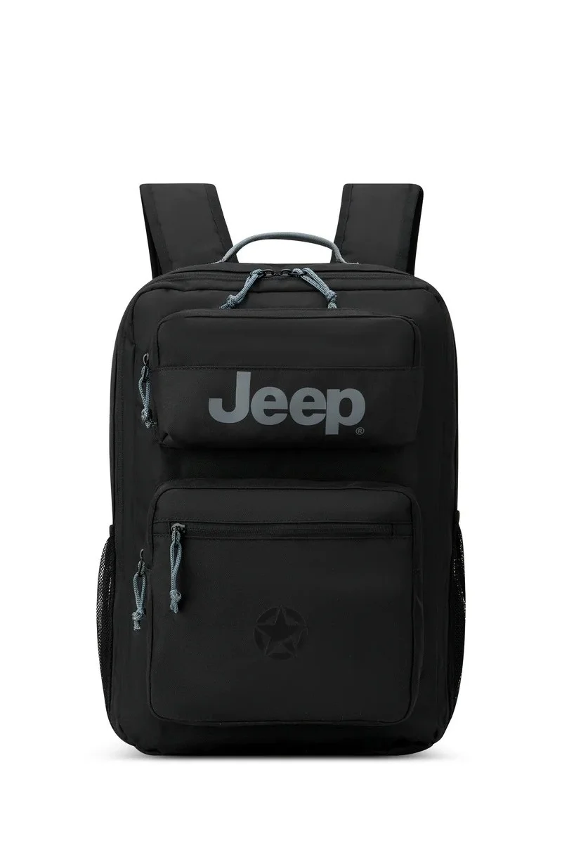 Jeep JS011B - Versatile 26L Capacity Multipurpose Backpack - Black