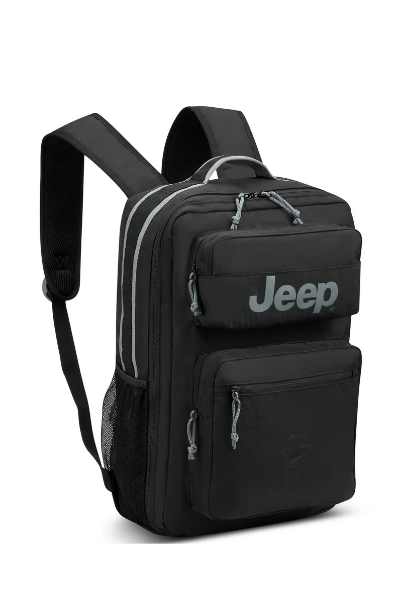 Jeep JS011B - Versatile 26L Capacity Multipurpose Backpack - Black