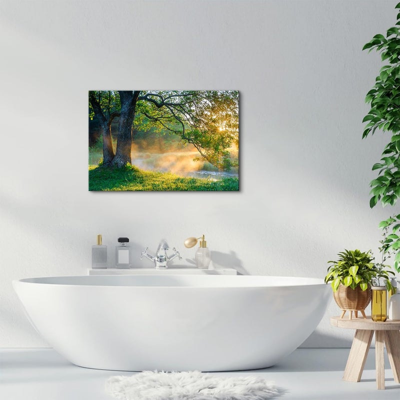 YOOOAHU Vintage Nature Wall Art - Forest Landscape Canvas - Image 5