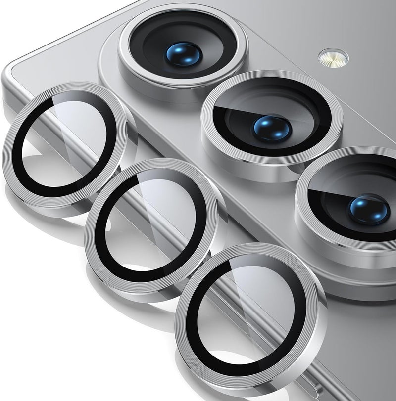 wsken for Z Fold 7 Camera Lens Protector Case Cover - Ultra HD Anti-Reflective Tempered Metal Glass Anti Scratch Rear Camera Screen Protector Film for Samsung Galaxy Z Fold 7 5G Accessories,Silver - Image 1