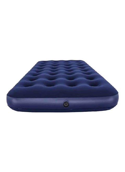Essential Comfort Twin Size Air Mattress with Upgraded 2-Way Valve Navy Blue 8.5 x 79 x 74 Inch D-06452-TN (without air pump)
