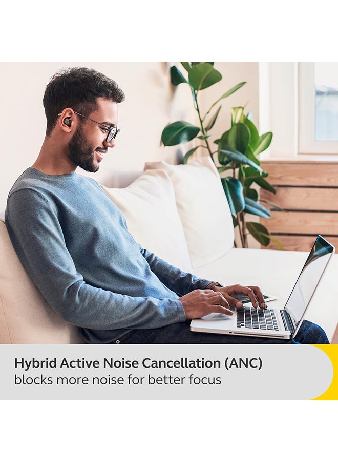 جابرا سماعات أذن بلوتوث لاسلكية حقيقية Connect 5t مع تقنية إلغاء الضوضاء النشطة الهجينة (ANC)، تقنية المكالمات بـ 6 ميكروفونات، الاتصال المتعدد عبر بلوتوث و Microsoft Swift Pair - تيتانيوم - Image 4