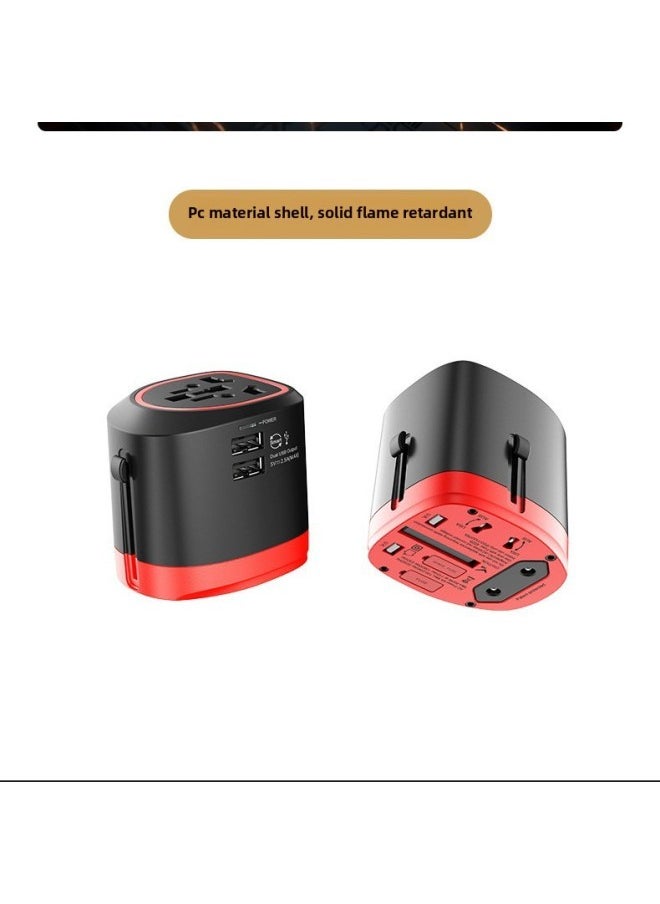 Generic Multifunctional Conversion Plug Usb Interface Portable Global Conversion Socket Flame Retardant Multi-port Universal-Color:CH-118  - Image 3