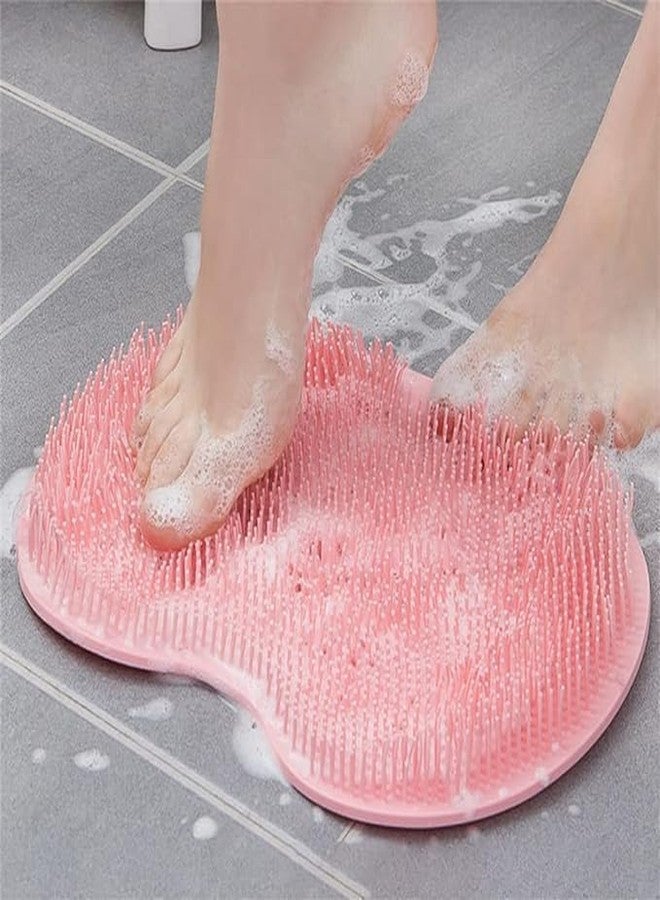 ZAPTVI Silicone Foot Scrubber Shower Mat – Non-Slip Bathroom Foot Cleaner with Soft Bristles for Deep Cleaning & Massage, Dead Skin Remover, Suction Cup Bottom, Hygienic Hands-Free Shower Massage Pad - Image 1