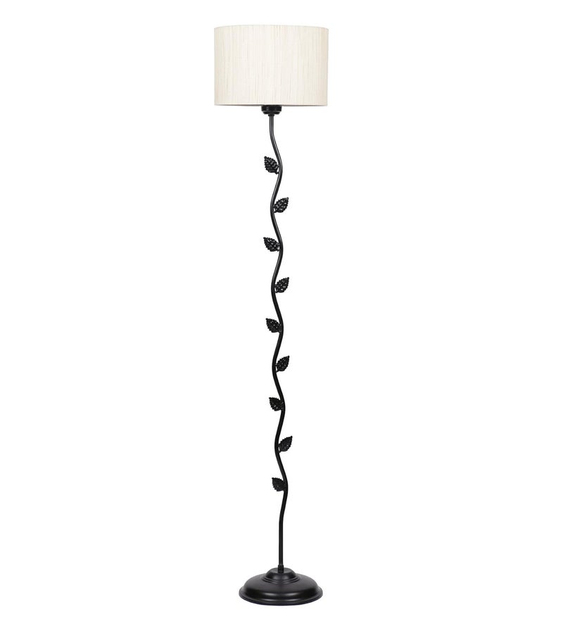 AMDHOME Metal Floor Lamp with Shade Base and Wire Connector Off White Pack of 1 lamp 1 Base 1 Wire Connector 1 Shade - Image 4
