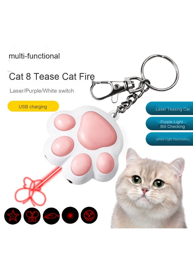 Generic - Rechargeable Multifunctional Laser Cat Teaser - 3 Lights and 5 Patterns Laser Toy - Image 1