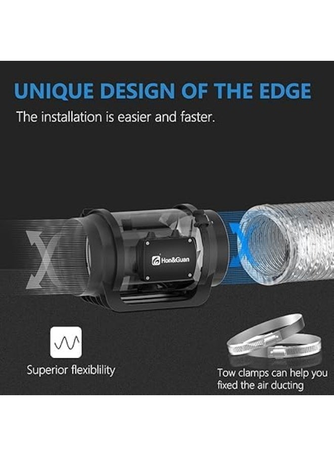 Royal Apex Aluminium Flexible Duct Venting Duct Hose For Air Exhaust Line, Air Condition Line (4 Inch (2 Clamps))  - Image 4