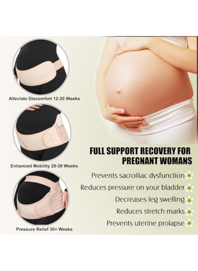 Generic Pregnancy Belly Support Band Maternity Belt Back Support Belly Bands for Pregnant Women Lightweight Belly Band Back Brace Pregnancy Belly Support Pregnancy Must Haves for Pregnant Women,Black,X-Large  - Image 5