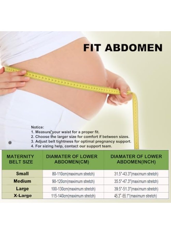 Generic Pregnancy Belly Support Band Maternity Belt Back Support Belly Bands for Pregnant Women Lightweight Belly Band Back Brace Pregnancy Belly Support Pregnancy Must Haves for Pregnant Women,Black,X-Large  - Image 2