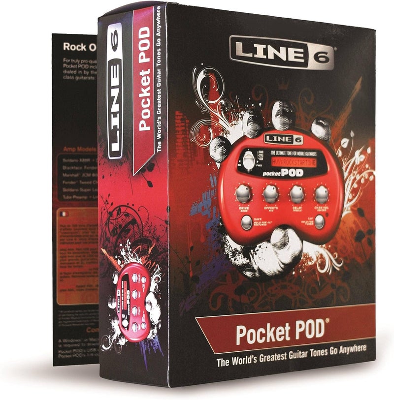 Line 6 Pocket POD Portable Guitar Effects Processor with 300 Custom Presets - Image 3