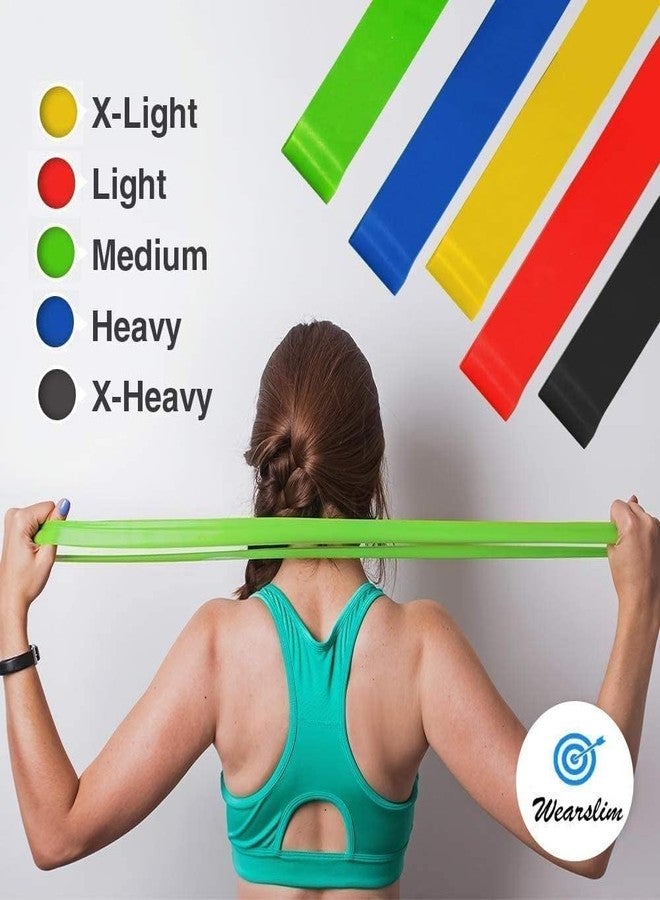 EKIN Resistance Bands Mini Loop Hip Band/Exercise Band for Gym Booty Belt/Latex Band/Thera Band/Theraband for Fitness, Multicolor -Set of 5 - Image 2