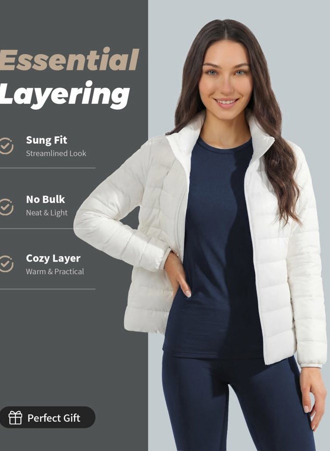 WEERTI Thermal Underwear for Women Long Johns with Fleece Lined Base Layer Women Cold Weather Top Bottom, Navy, XL - Image 4