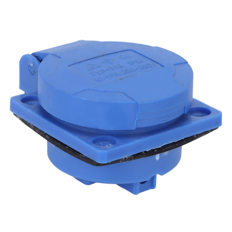 Concealed Industrial Socket: IP54 Waterproof Dustproof ABS Shell - Easy To Install Concealed Design Plug for Agriculture, Dock, Caravan, Camping, Workshop Use - Image 1