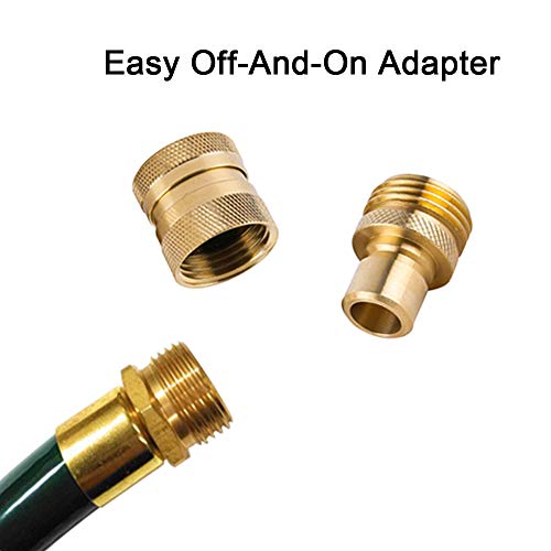 HQMPC Garden Hose Quick Connect Brass Hose Quick Connectors Water Hose Connector 3/4"GTH (3 Female Coupler+ 6 Male Nipples) - Image 2