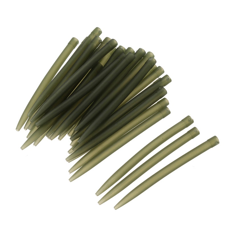 COONOR 30pcs 54mm Anti Tangle Rubber Sleeves Connect with Fishing Hook Carp Coarse Fishing Accessories - Image 1