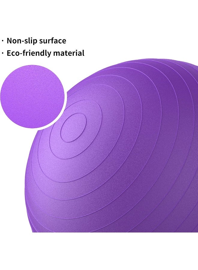 PROIRON Yoga Ball Anti-Burst Exercise Ball Chair with Quick Pump Slip Resistant Gym Ball Supports 500KG Balance Ball for Pilates Yoga Birthing Pregnancy Stability Gym Workout Training - Image 2