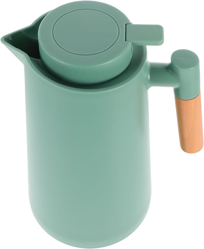 Insulated Coffee Carafe and Tea Flask 1l Glass Lined Thermal Pitcher Hot Water Dispenser Beverage Server for Home and Office Use - Image 1