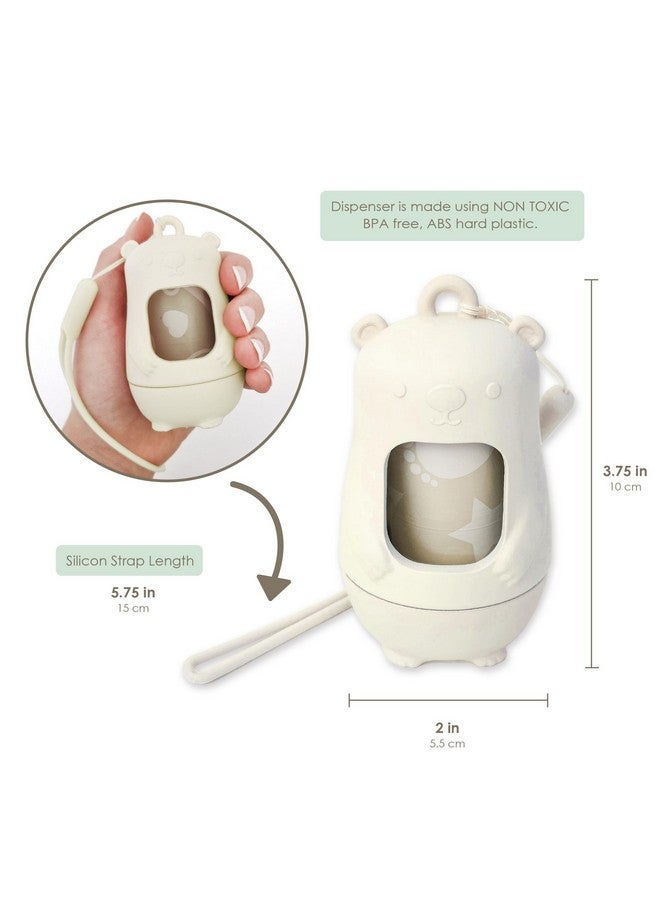 moodie NEW Moodie Disposable Diaper Bags Dispenser COMBO PACK | 105 VANILLA SCENTED Baby Poop Bags TOTAL | Dirty Diaper Trash Bags | Diaper Bags Disposable (VANILLA DREAM) - Image 1