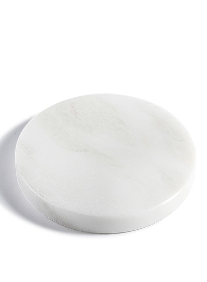 BCS Natural Round Marble Charcuterie and Cutting Boards for Kitchen, 10" Marble Cheese Pastry Board Stone Slab for baking, Pastries, Bread, Chocolate, Candy (Namib Fantasy) - Image 1