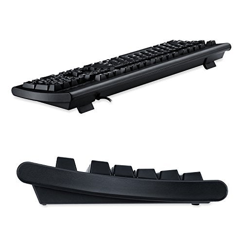 Perixx Periboard-106, Wired Performance Full Size Keyboard, Curve Ergonomic Keys, Black, US English Layout (11204) - Image 3
