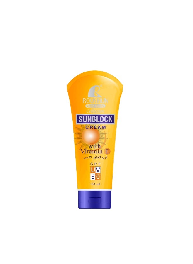 Sunblock Cream with Vitamin E (SPF 60) – 180ml