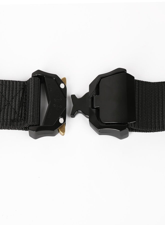 Pristine Mens Black Belt : Waist Size 36" - 42" : 2 PACK - Image 5