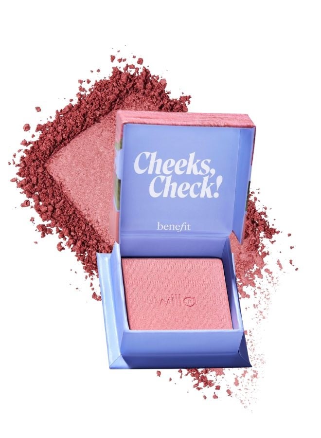 Benefit Cosmetics Silky-Soft Powder Blush – Willa (Golden Peach), Natural Satin Finish, Buildable Color, Lightweight & Long-Wearing, 2.5 g - Image 1