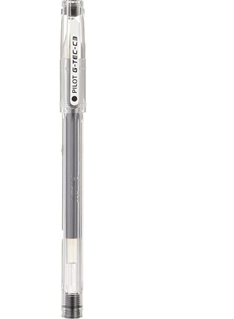 PILOT قلم حبر جاف بايلوت G-TEC-C3 أسود، 12 قطعة، 0.3 مم، برأس رفيع للغاية - Image 1