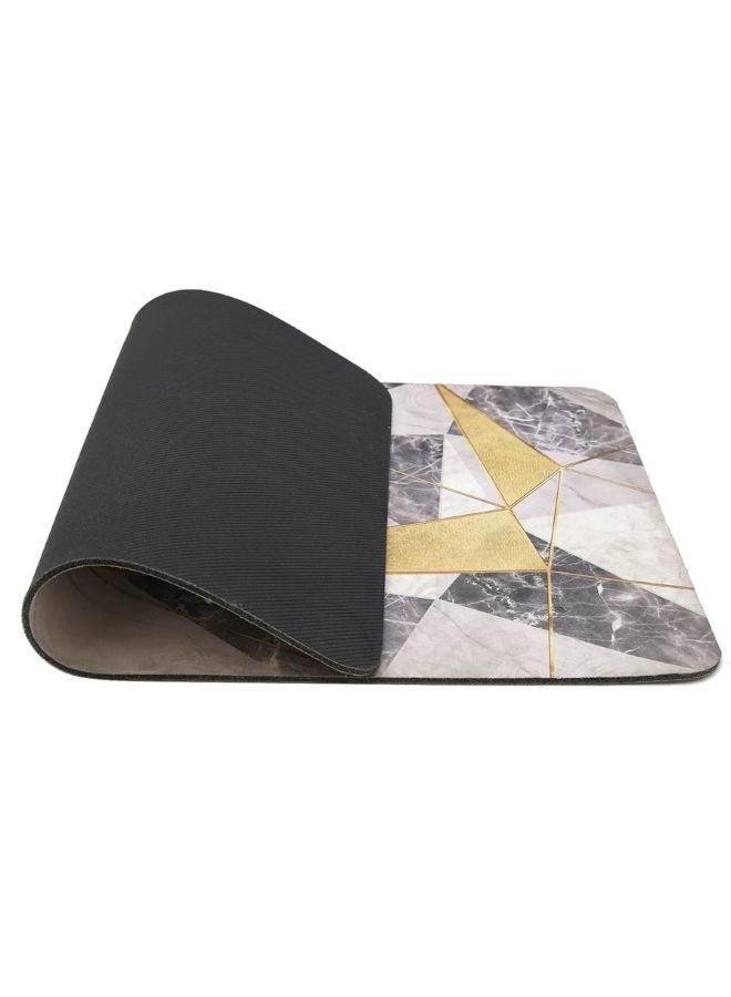 Rectangular Bath Floor Mat Rubber Non Slip Base Super Absorbent And Quick Dry 75 X 45 Cm White - Image 2