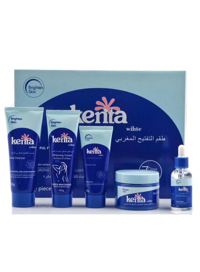 kenta Kenta White 5-Piece Facial Whitening and Brightening Set 