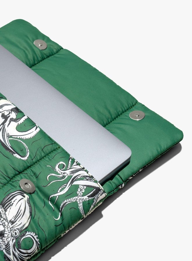 دايلي أوبجيكتز غطاء DailyObjects Siesta لأجهزة الكمبيوتر المحمولة/MacBook Air/Pro مقاس 13-14 بوصة | مصنوع من البوليستر الناعم الملمس والمقاوم للماء | إغلاق محكم بزر | تصميم أنيق ومتين - Image 2