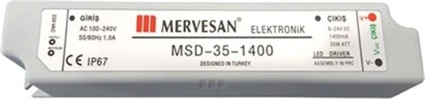 Mervesan LED Adapter 100-240V 1.4A 9-24VDC Adapter MSD-35-1400