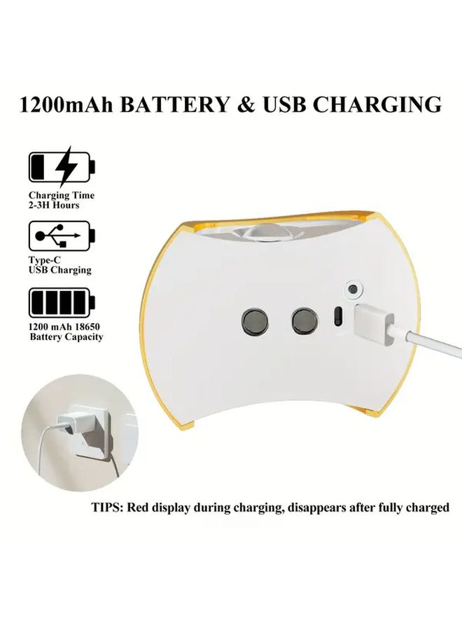 Silver Magnetic Motion Sensing LED Night Light Up Down Dual Light Wireless Wall Mount - Image 4
