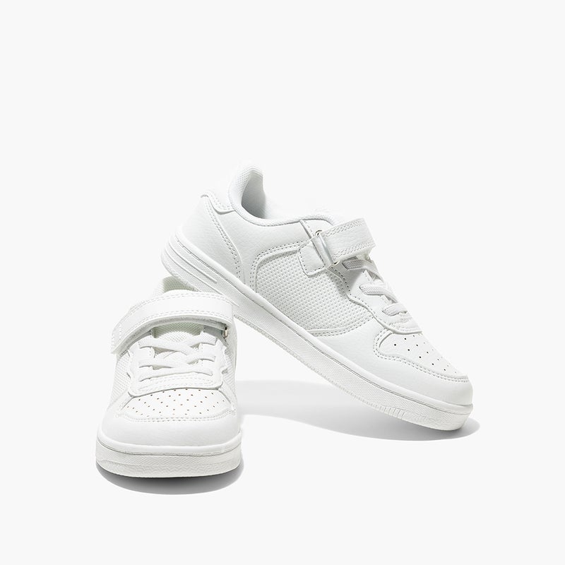 Amica Kids School Shoes feature high-quality vegan leather, Single Velcro closure, cushioned memory foam insoles, and an anti-slip rubber outsole for lightweight, breathable all-day comfort and durability. - Image 5