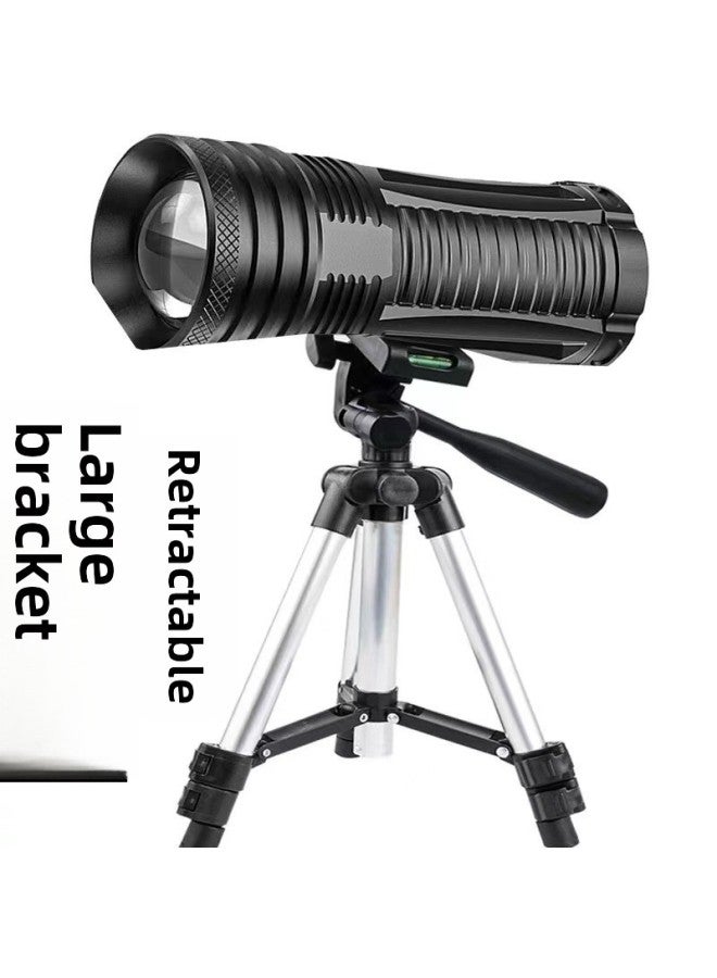 Fishing Lamp Night Fishing Lamp Blue Light Violet Luminous High Power Xenon Fish Lamp Table Fishing Lamp Raft Fishing Equipment-Color:104 Four Light Source Single Lamp (including Data Line) + Large Bracket - Image 1