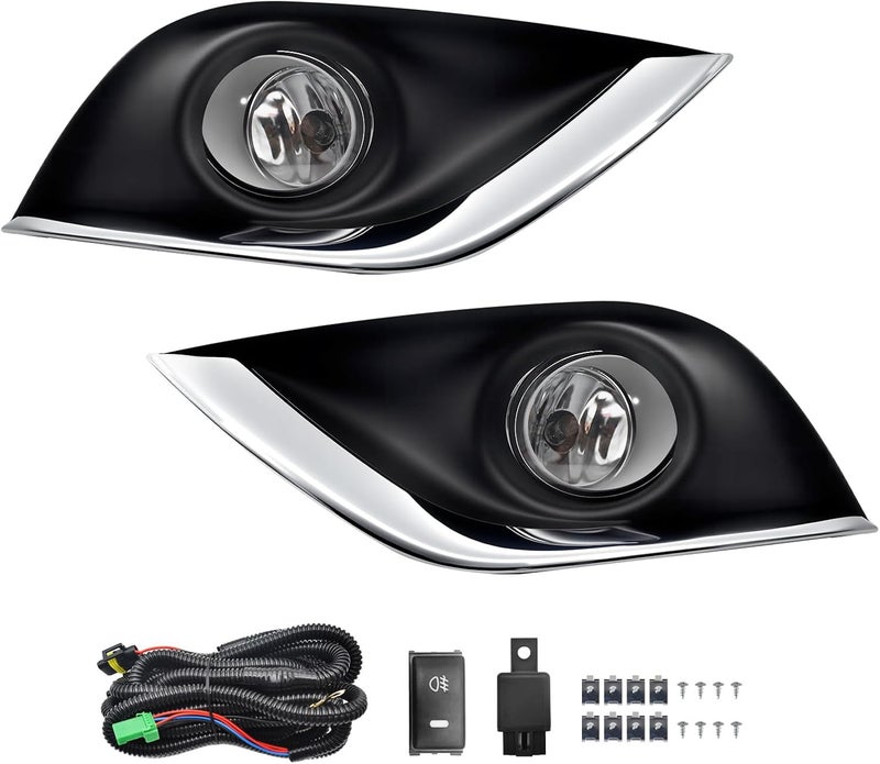 Boxlight Fog Lights Kit for 2015-2019 Versa with Clear Lens - Image 1