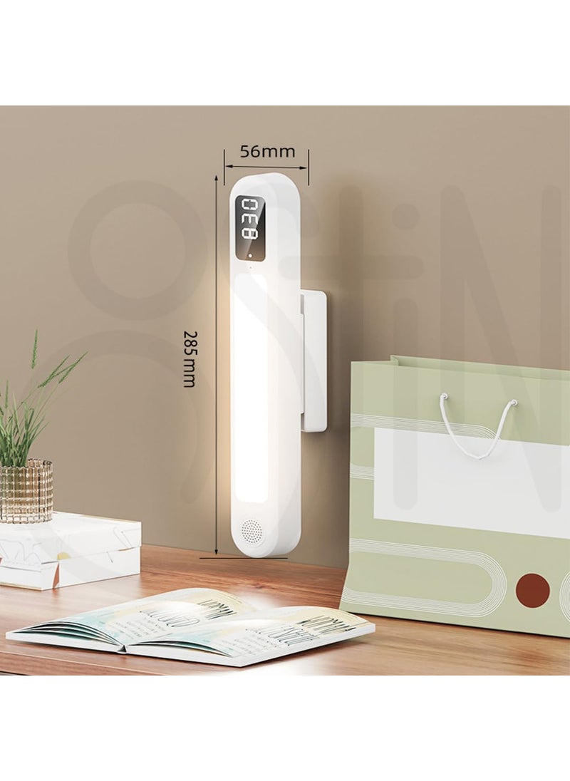 Ostin Ostin Under Cabinet Lights with Digital Clock Double Alarm and Clock LED Closet Lights with Speaker Under Counter Light 3 Color Temperature Magnet Wall Lamp for Kitchen Desk Drawer  - Image 4