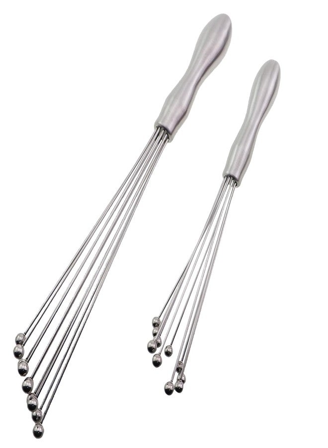 CTWHA 2PCS 430 Stainless Steel Mini Ball Shape Whisk 10/12inch Hand Creamer Cooking Tools Suitable for Kitchen Baking - Image 1
