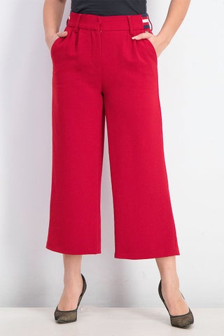 Women Plain Wide Leg Pants, Red - pzsku/Z1001DF7E1A0CC76C4AB8Z/45/1747232793/df15120c-59bd-48ff-be06-37aff9d73d68