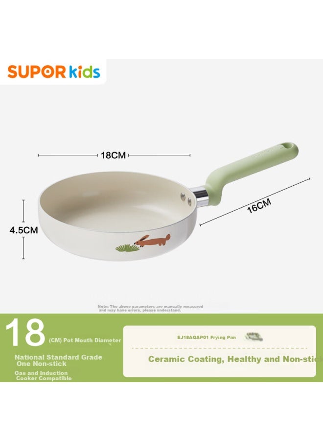 Supor Baby Food Pot, Multi-functional Infant Cooking And Frying All-in Ceramic Pot, Non-stick Pan, 18cm - Image 1