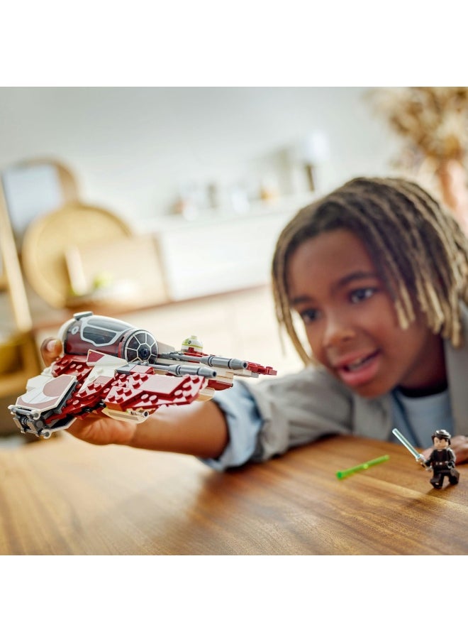 LEGO - Star Wars 75401 Ahsoka’s Jedi Interceptor Building Toy Features 2 Minifigures with Lightsabers Incl. Anakin Skywalker, plus an R7-A7 Droid Figure for The Clone Wars Fans, 8+ Year Old Boys & Girls (290 pieces) - Image 1