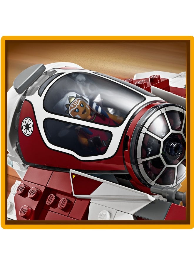 LEGO - Star Wars 75401 Ahsoka’s Jedi Interceptor Building Toy Features 2 Minifigures with Lightsabers Incl. Anakin Skywalker, plus an R7-A7 Droid Figure for The Clone Wars Fans, 8+ Year Old Boys & Girls (290 pieces) - Image 1
