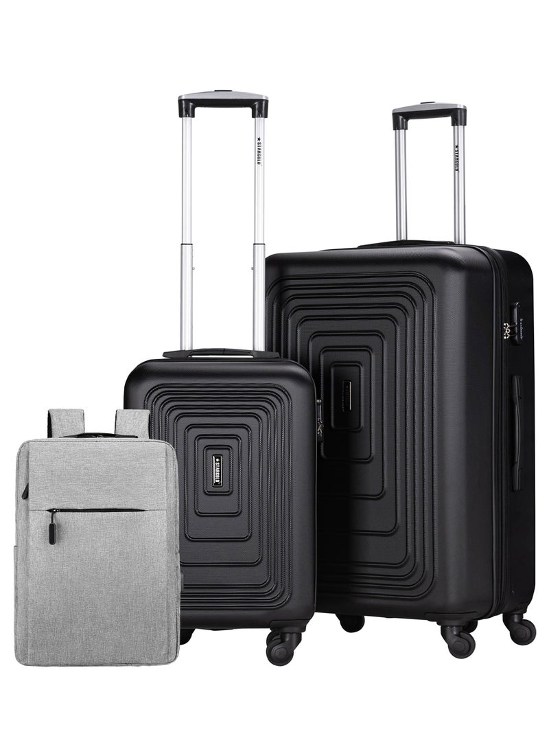 STARGOLD 2 Piece Luggage Set (20" & 24") – Best Luggage Sets with Free Backpack, Lightweight Suitcase Luggage Set, 360° Spinner Wheels & Hard Case Luggage Set Safe & Secure Travel Bag Set