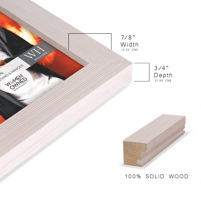 Renditions Gallery 6x8 inch Picture Frame Set of 2 High-end Modern Style  Made of Solid Wood and High Definition Glass Ready for Wall and Tabletop Photo Display  White Frame - Image 4