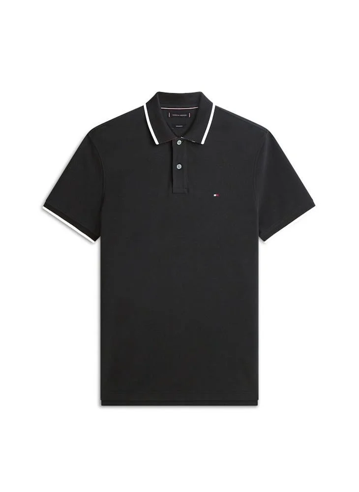 TOMMY HILFIGER  Regular Fit Tipped Pique Polo Shirt for Men | Best Price UAE